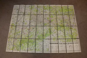 54604 Mapa De Sachsen Mapa De Tráfico De Dresde A Leipzig Y Karl-Marx-Stadt - Imagen 1 de 1