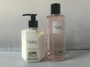 Victoria's Secret LOVE Fragrance Body Mist & Lotion 8.4 fl oz 250 ml GIFT SET - Picture 1 of 2