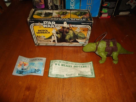 Vintage Star Wars Patrol Dewback in the Original Box! Cover