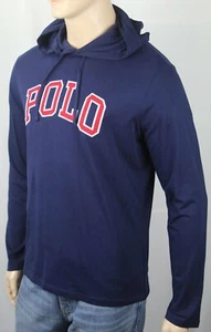Ralph Lauren Navy Blue Long Sleeve Classic Lightweight Hoodie NWT - Picture 1 of 1