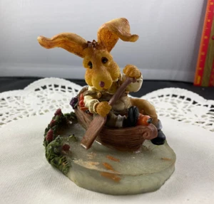 VINTAGE 1997 Hippity Hollow Rabbit "Cottontail Cruise" Vanmark China RARE FIND - Picture 1 of 5