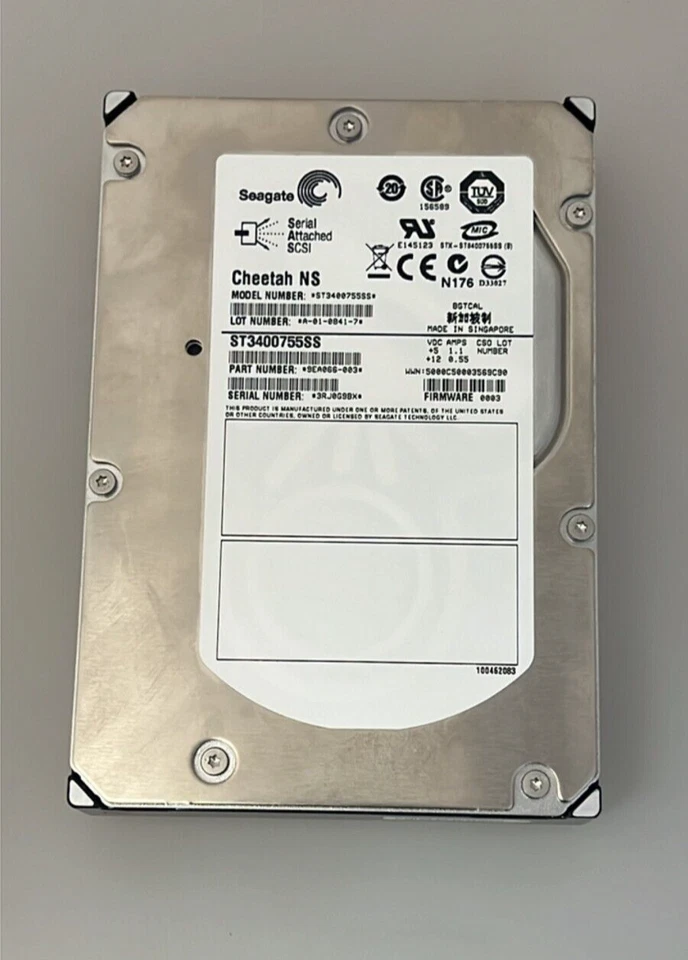 ST3400755SS Seagate 400-GB 10K 3.5 3G DP SAS HDD - Image 1 of 1