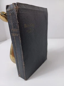 Holy Bible KJV Red Letter Edition Concordance Leather World Publishing Vintage - Picture 1 of 17
