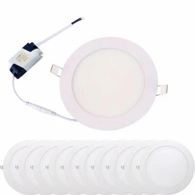 Pack de 10 9w 5 in. 12w 6 in. Luz LED Empotrada Redonda 3000k 6000k para Salón Foto 1 de 4