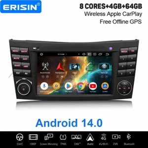 64GB Android 14 DAB+ Autoradio Navi CarPlay Mercedes BENZ CLS/E-Klasse W211 W219 - Bild 1 von 24