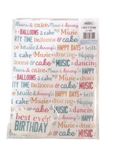 Best ever Geburtstag 2 Blätter Geschenkpapier & 2 Etiketten Set, Feier, nagelneu - Bild 1 von 1