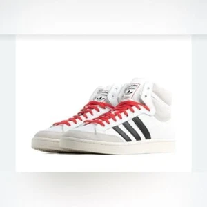 Adidas - Unisex Americana Hi Retro Shoes - Men's 5 / Women's 6.5 - White & Navy - Picture 1 of 8