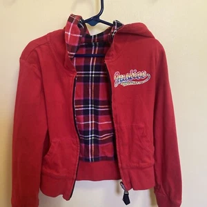 Justice For Girls Hoodie/Jacket Reversible Sz 4/5 - Picture 1 of 6