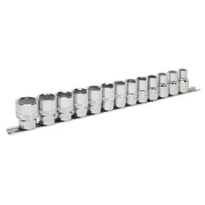 Sealey Metric Socket Set 13pc 1/2"Sq Drive Lock On 6pt Standard Length AK2742 - Picture 1 of 2