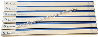 6x GE 23828 Quartzline 255mm Lamp 1500W Q1500T3/CL 208V T3 Quartz Light Bulb R75 - Image 1 of 4
