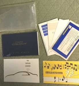 92 1992 CHRYSLER CONCORDE OWNERS MANUAL GUIDE CASE FREE SHIPPING BOOK SMOKE FREE - Picture 1 of 5