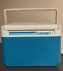 Coleman 10 Cooler Teal And White Transition Flip Lid 1980’s Vintage