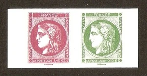 FRANCE 2020 Timbre N° 5450 et 5451 Paire CERES de Bordeaux  NEUF ** LUXE MNH - Bild 1 von 1
