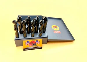 8-teiliges Silver & Deming Bohrer Set Schwein Stahl M60 Silver Deming Drill Hog® - Bild 1 von 5