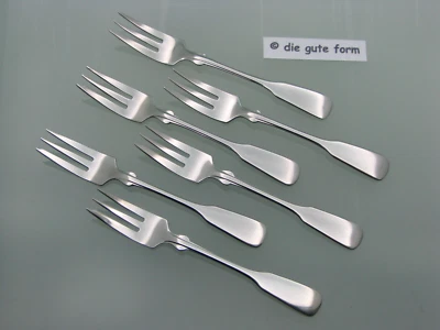 WMF Cromargan - -- SPATENFORM - 6x Kuchengabel 15,7 cm -- - Top Zustand - Bild 1 von 3