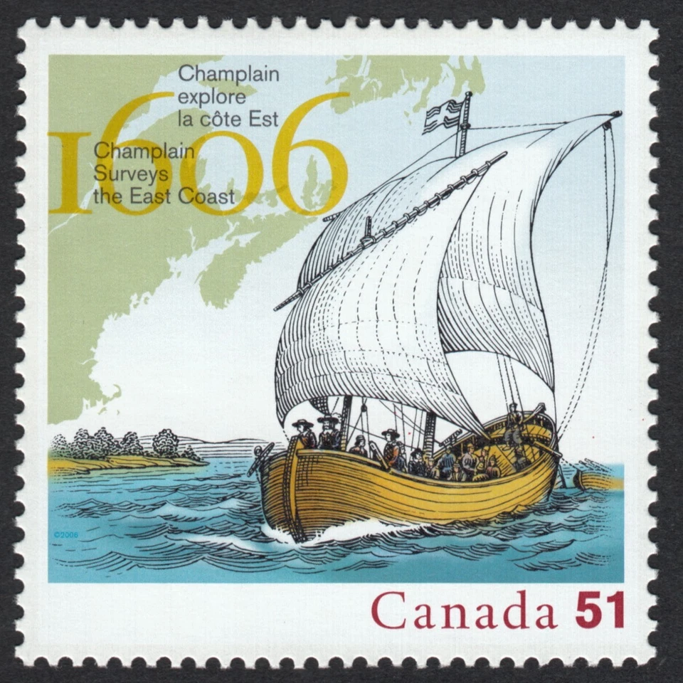 400 Years of FRENCH SETTLEMENT = 3rd stamp of 5 year set = MNH Canada 2006 #2155 Foto 1 de 1