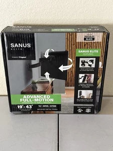 SANUS Elite - Advanced Full-Motion TV Wall Mount for Most TVs 19"-43"up to 35lbs - Picture 1 of 1