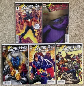 Genis-Vell Captain Marvel #1-5 Complete Series Set 2022 Marvel Comics Lot - Picture 1 of 6