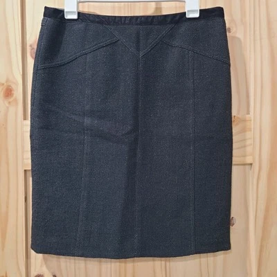 Marc by Marc Jacobs шерстяная смесь бархата талии карандаш юбка молнии назад размер 8 - Изображение 1 из 4