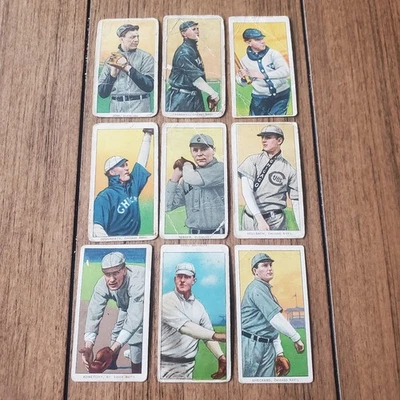 T206 LOT OF 9 TOLSTOI BACKS WITH ADDIE ROSS HOF - Image 1 of 4