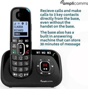 Amplicomms BigTel 1582 Big Button per anziani, telefoni compatibili con apparecchi acustici NA1 - Foto 1 di 4