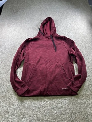 Sudadera con Capucha Tek Gear Para Hombre Borgoña Pequeña WarmTek Poliéster Pullover Foto 1 de 4