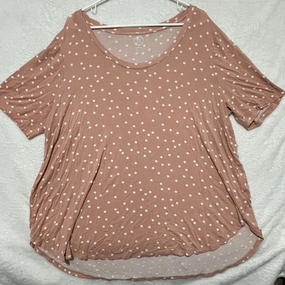 Blusa Camisa Top Maurice’s 24/7 Talla 2X 2XL Dobladillo Alto Bajo Lunares Foto 1 de 4