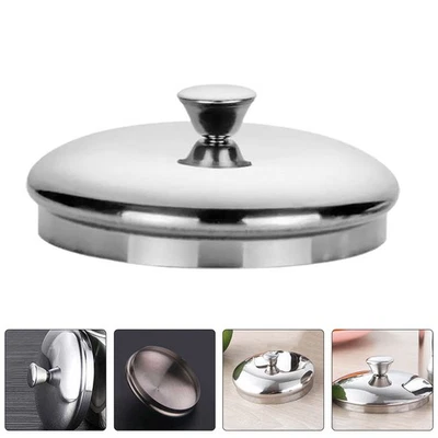 Coperchio per tazza in acciaio inossidabile Coperchio per tazza da tè rotondo - Immagine 1 di 4