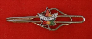 Port Arthur Canada Maple Leaf Tie Bar Clasp Men's Jewelry - Picture 1 of 1