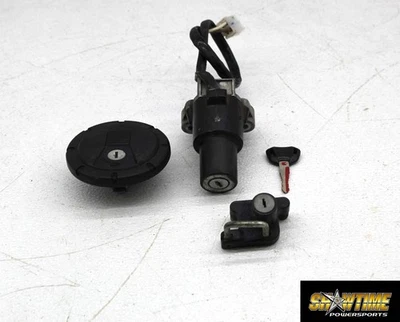 08-18 KAWASAKI KLR650 IGNITION LOCK KEY SET W/ GAS CAP AND HELMET LOCK - Image 1 of 4