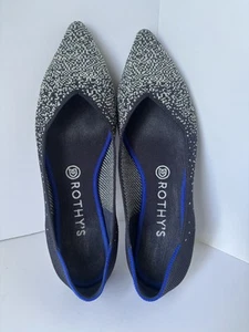 Rothy's Schuhe im Ruhestand The Point schieferfarben Twilight Metallic spitz zulaufend 9,5 - Bild 1 von 10