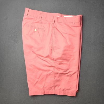 Pantalones Cortos Peter Millar Para Hombre 36 Rosa 9" Frente Plano Golf Informal Chino Clásico Verano Foto 1 de 4