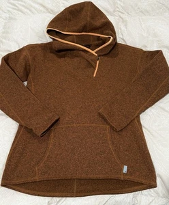 $150+ NWT Womens Stio Sweetwater Fleece Hoodie Sweatshirt Top Saddle Heather/L - Picture 1 of 6