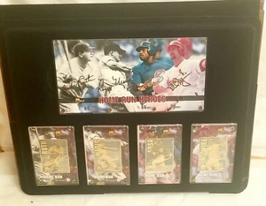 Home Run Heroes LtdEd #10/7000 24K Gold Metal & Signature 5-Card MATCHED Set - Picture 1 of 12