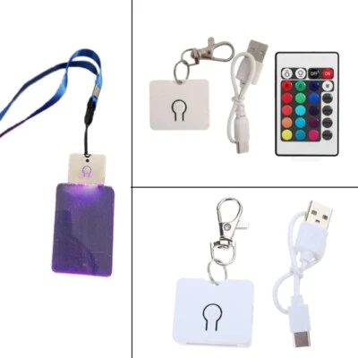 Individualized Acrylic Keychain Adornment With LED Lighting For Consumers - Image 1 of 4