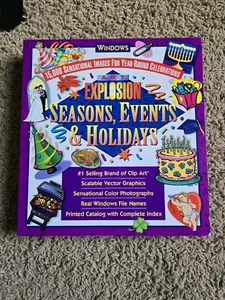 Art Explosion 15,000 Clip Art Images Seasons Events Holidays Windows 95 98 NOS - Picture 1 of 8