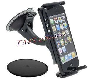 Car Windshield Suction Cup Mount Holder for Samsung Galaxy A53 M51 S20 S21 S23 - Picture 1 of 4