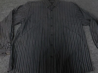 Allen Solly Shirt XL Mens brown striped button up casual - Image 1 of 4