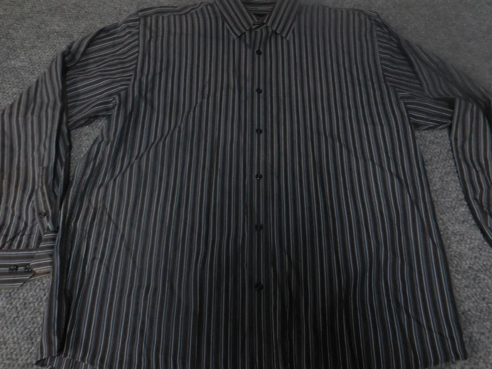Allen Solly Shirt XL Mens brown striped button up casual - Image 1 of 4