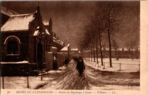 Postcard Luxembourg Museum Entrance in Ghent Creepy Nuns - Picture 1 of 2
