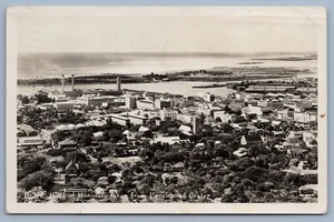 RPPC 1958 Honolulu Hawaii from the Punch Bowl Crafter Panoramic F3 - Picture 1 of 2