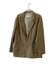 Orvis 42R Traveler Sport Coat Jacket Heavy Weight Khaki Beige Internal Pockets - Picture 1 of 11