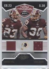 2011 Absolute Memorabilia Team Tandems Materials /50 DeAngelo Hall LaRon Landry