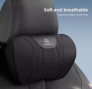 2x Mercedes Benz Ergonomic Neck& Spine Support Pillow Pair - Memory foam comfort - Picture 1 of 5