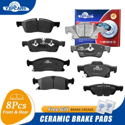 Pastillas de freno delanteras y traseras de cerámica para Dodge Durango Jeep Grand Cherokee 2011-2018 Foto 1 de 4