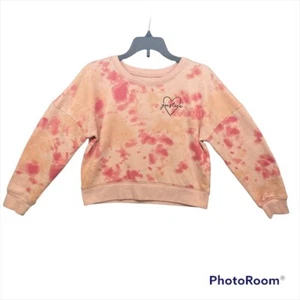 Justice sweater tie die pink & sherbet orange Size | S - Picture 1 of 7