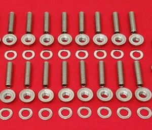 1932-53 FORD OIL PAN STUD KIT BOLTS 136 221 239 255 V8 FLATHEAD STAINLESS STEEL - Picture 1 of 1