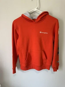 Boy’s Youth Champion Sweatshirt Hoodie Orange M 10/12 NWOT - Picture 1 of 4