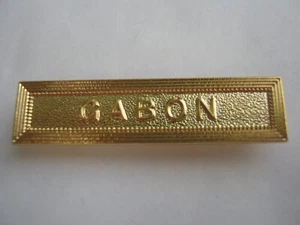 POUR MEDAILLE AGRAFE EN FER ( GABON )  - Imagen 1 de 2