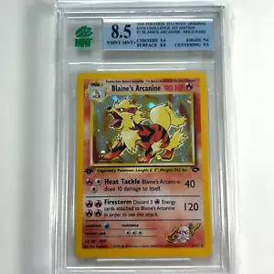2000 Pokemon Gym Challenge "Blaine's Arcanine" 1/132 Holo MNT 8.5 WOTC 1st-Ed - Picture 1 of 5